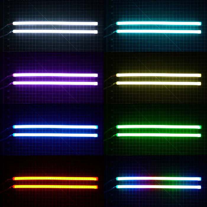 Universal Flexible DRL Tube Diffused Strips | Multicolor