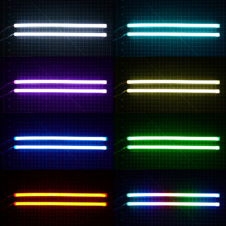 Universal Flexible DRL Tube Diffused Strips | Multicolor