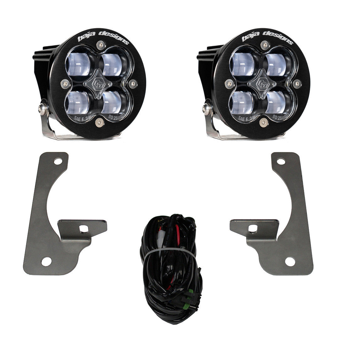 Jeep JK Squadron-R SAE Fog Pocket Light Kit - Jeep 2007-09 Wrangler JK; NOTE: w/ Premium OE Bumper