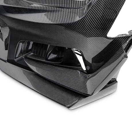 2019-2025 Chevy Camaro SS RS LT Black Panther ZL1 1LE 1PC Full Gloss Carbon Fiber Track Package Front Bumper Conversion for RS Headlights