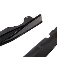 2020-2024 Corvette C8 Stingray Evo Style Side Skirts Gloss Black Pair