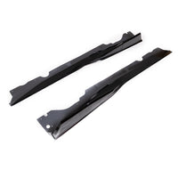 2020-2024 Corvette C8 Stingray Evo Style Side Skirts Gloss Black Pair