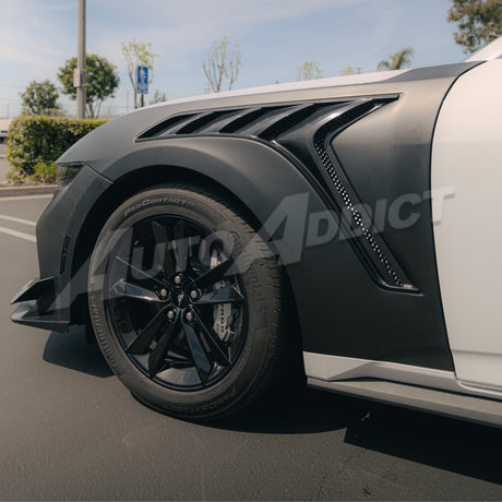 2024–2026 Mustang S650 EcoBoost / GT Type-GTD Aluminum Fenders w/ Functional Vent (Pair)