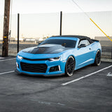 2010-2015 Chevy Camaro ZL1 Front Bumper Conversion 7pcs Full Kit Flat BLK Body Kit