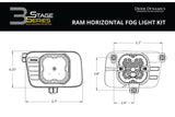 DODGE RAM (HORIZONTAL): DIODE DYNAMICS SS3 FOG LIGHTS