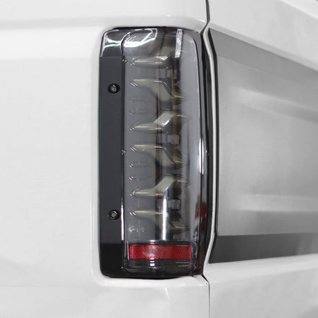 87-96 Ford F-Series/Bronco LUXX-Series LED Tail Lights Black Red