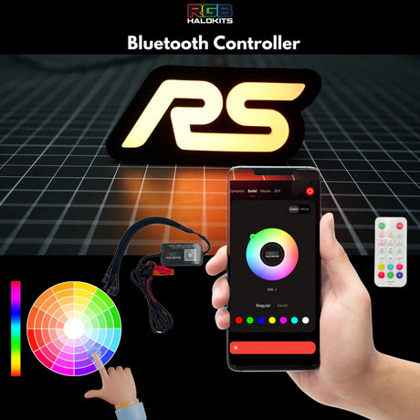 RS : Multicolor Flow LED Badge (15-18 Ford Focus) | Lit Logos