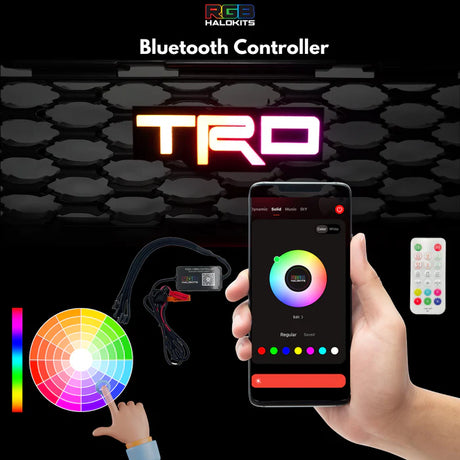 TRD : Illuminated Multicolor Flow LED Badge | Lit Logos