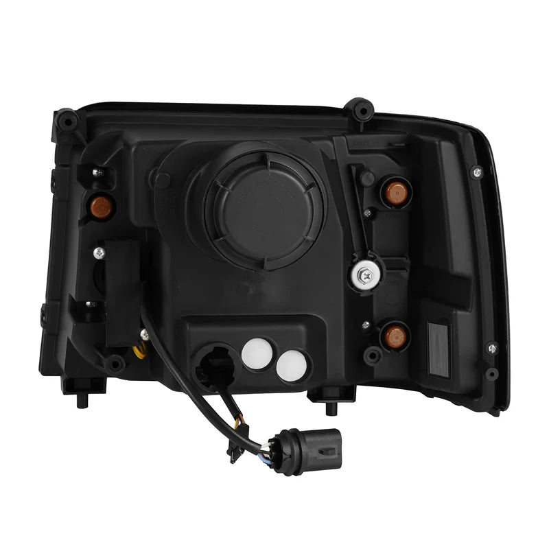 92-96 Ford F-Series/Bronco LUXX-Series LED Projector Headlights Chrome