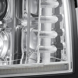 92-96 Ford F-Series/Bronco LUXX-Series LED Projector Headlights Chrome