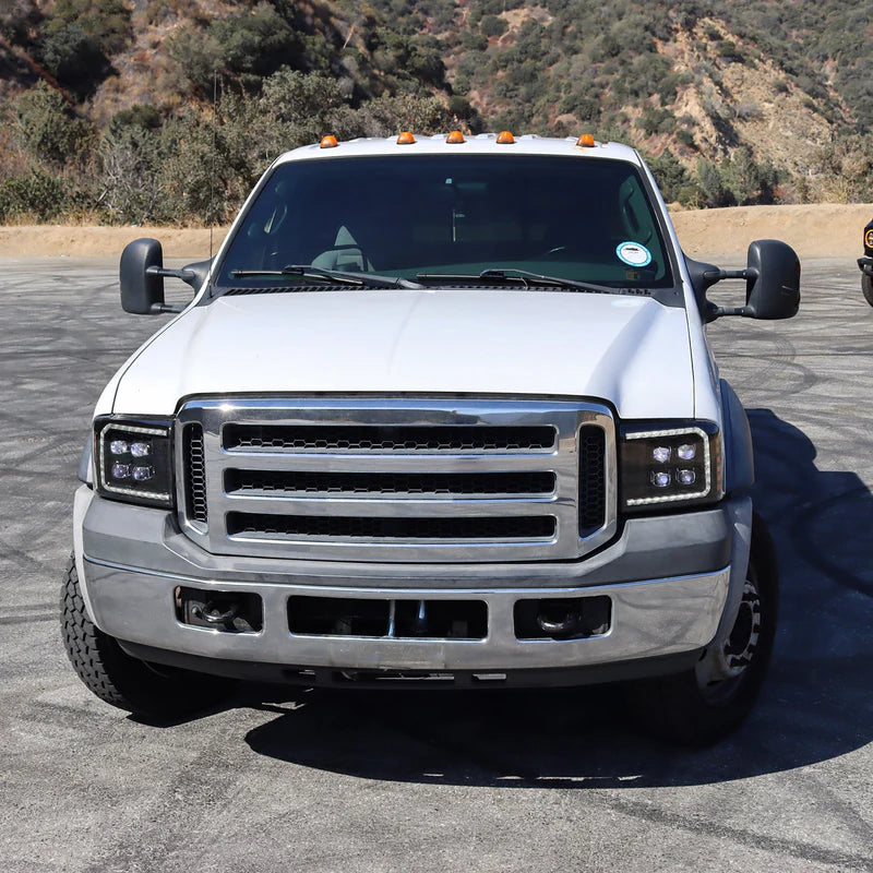 92-96 Ford F-Series/Bronco NOVA-Series LED Projector Headlights Chrome