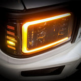 92-96 Ford F-Series/Bronco PRO-Series Halogen Projector Headlights Black