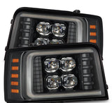92-96 Ford F-Series/Bronco NOVA-Series LED Projector Headlights Black