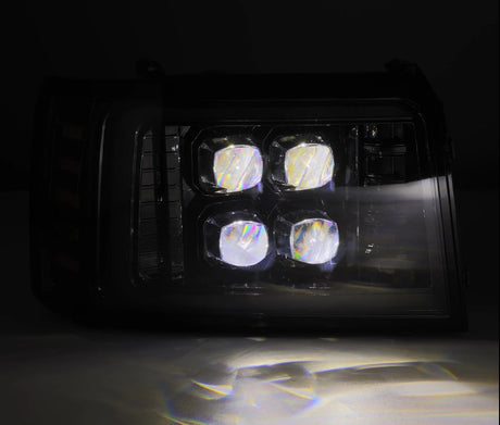 92-96 Ford F-Series/Bronco NOVA-Series LED Projector Headlights Alpha-Black