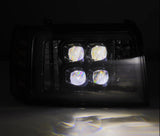 92-96 Ford F-Series/Bronco NOVA-Series LED Projector Headlights Black