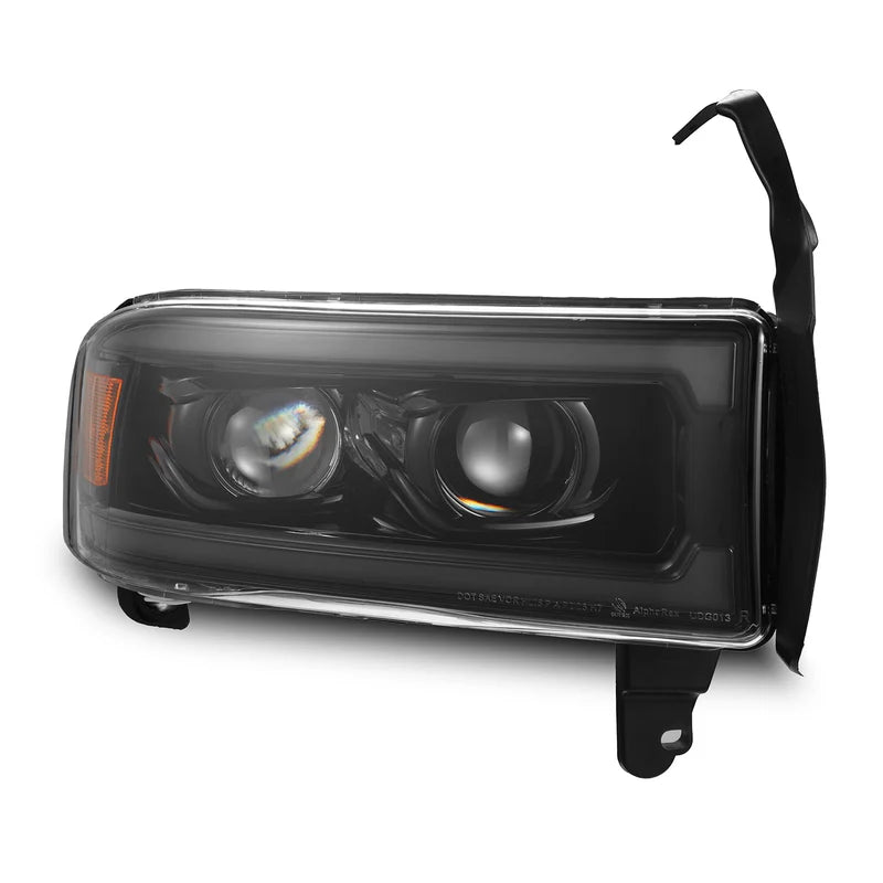 94-01 Dodge Ram 1500/94-02 Ram 2500/3500 LUXX-Series LED Headlights Alpha-Black