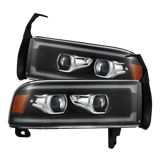 94-01 Dodge Ram 1500/94-02 Ram 2500/3500 LUXX-Series LED Headlights Black