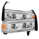 94-01 Dodge Ram 1500/94-02 Ram 2500/3500 LUXX-Series LED Headlights Chrome