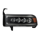 94-01 Dodge Ram 1500/94-02 Ram 2500/3500 NOVA-Series LED Headlights Black