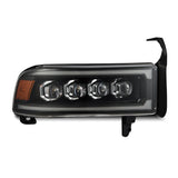 94-01 Dodge Ram 1500/94-02 Ram 2500/3500 NOVA-Series LED Headlights Black