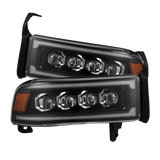 94-01 Dodge Ram 1500/94-02 Ram 2500/3500 NOVA-Series LED Headlights Black
