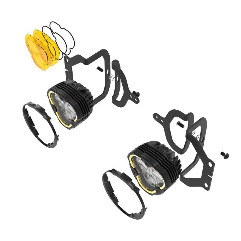 FLEX ERA® 3 Dual Mode SAE Fog LED Light Pods - 2-Light Master Kit - Jeep JL/JT Sport Bumpers