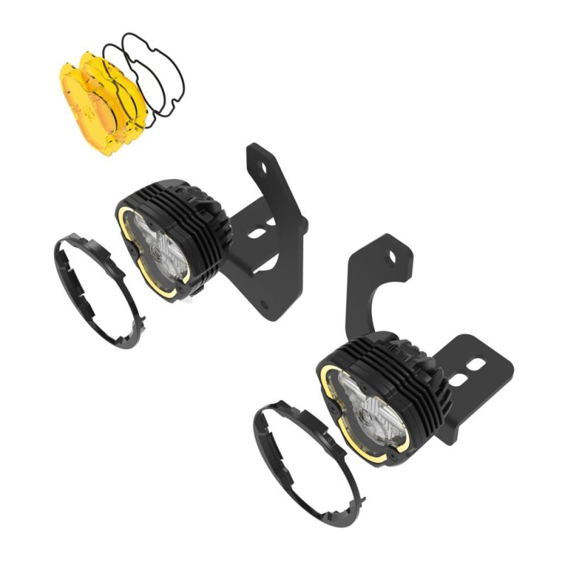 FLEX ERA® 3 Dual Mode SAE Fog LED Light Pods - 2-Light Master Kit - Jeep JK/JL/JT Steel Bumpers