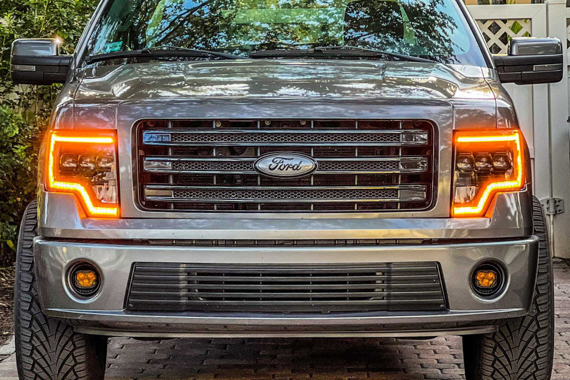 FORD F-150 (09-14) XB LED HEADLIGHTS (AMBER DRL)