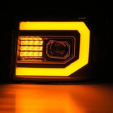 GMC Sierra: Multicolor Flow Series Jet Black Headlights (2007-2013) | Alpharex