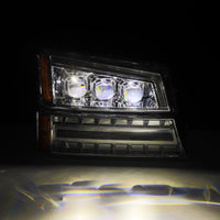 03-06 Chevrolet Silverado/02-06 Avalanche (without body cladding) NOVA-Series LED Projector Headlights Chrome