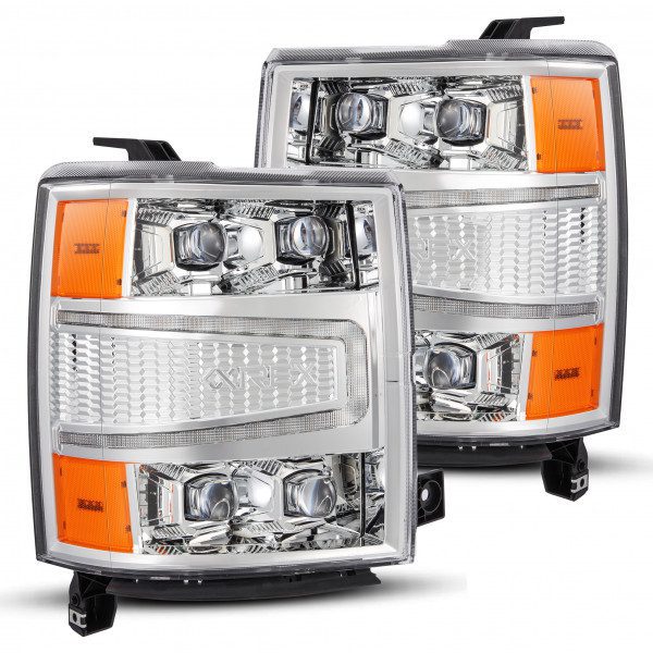 14-15 Chevrolet Silverado NOVA-Series LED Projector Headlights Chrome