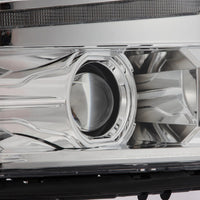 14-15 Chevrolet Silverado PRO-Series Halogen Projector Headlights Chrome - Backordered
