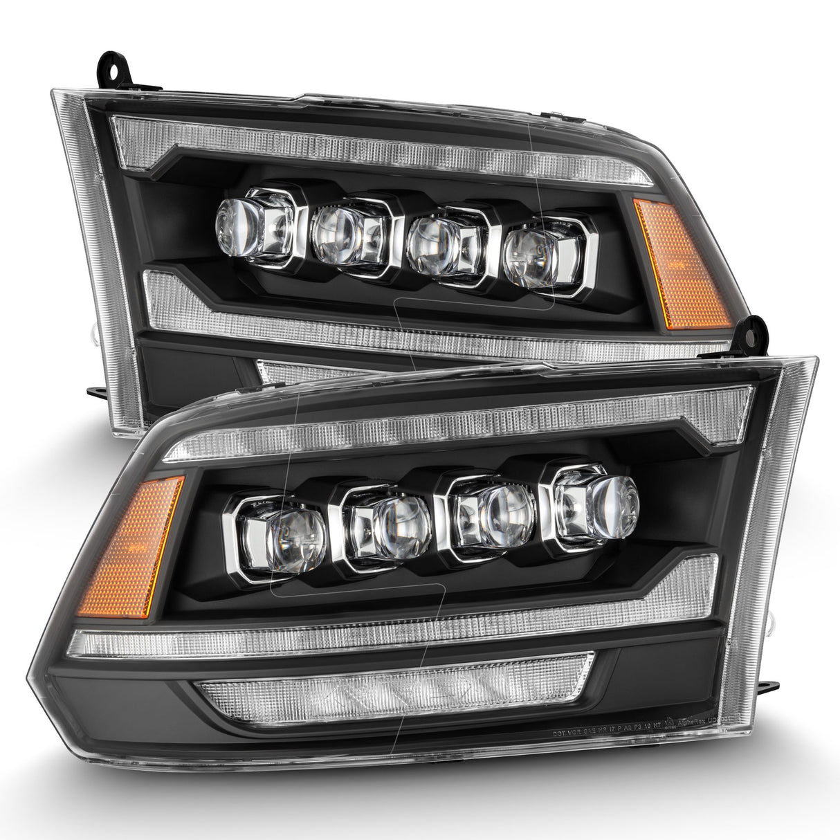 09-18 Ram Truck (MK II 5th Gen 2500 Style) NOVA-Series LED Projector Headlights Black