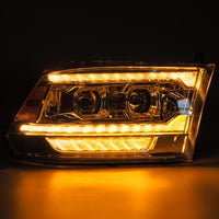 09-18 Ram Truck (MK II 5th Gen 2500 Style) LUXX-Series LED Projector Headlights Chrome (OPEN BOX)