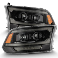 09-18 Ram Truck (MK II 5th Gen 2500 Style) PRO-Series Halogen Projector Headlights Alpha-Black (OPEN BOX)