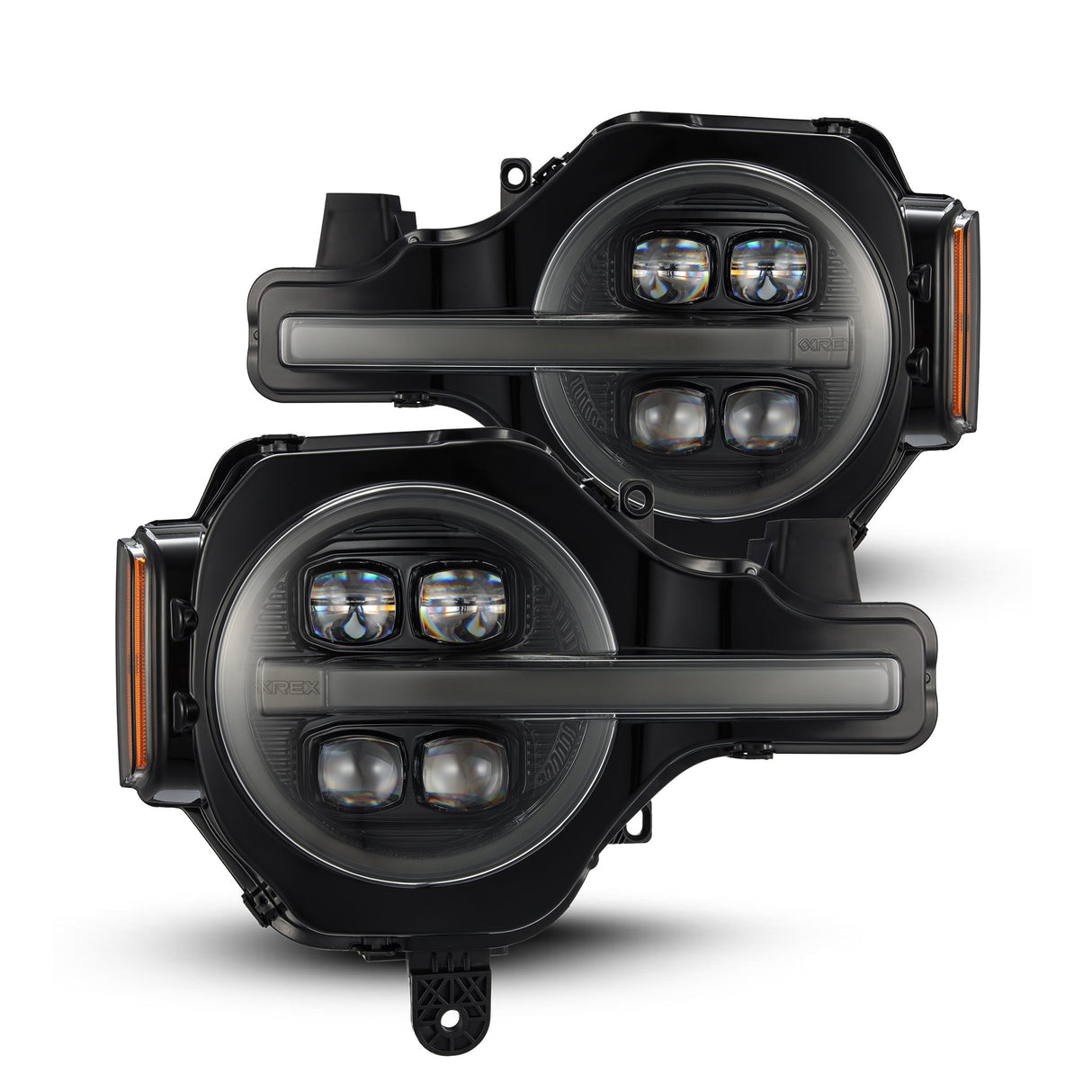 21-24 Ford Bronco /22-24 Ford Bronco Raptor NOVA-Series LED Projector Headlights Alpha-black