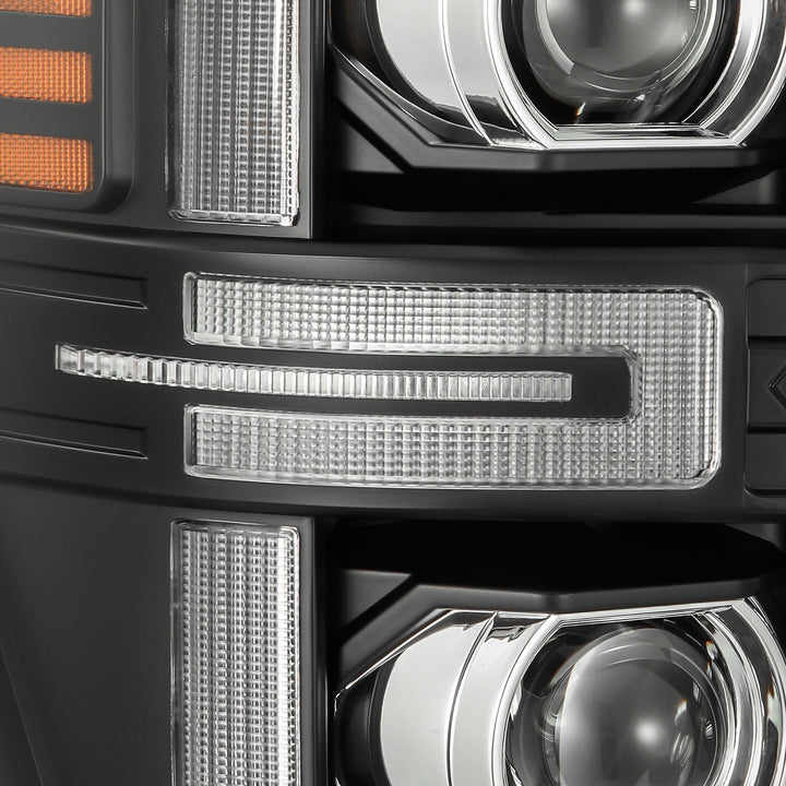 08-10 Ford Super Duty/Excursion LUXX-Series LED Projector Headlights Black