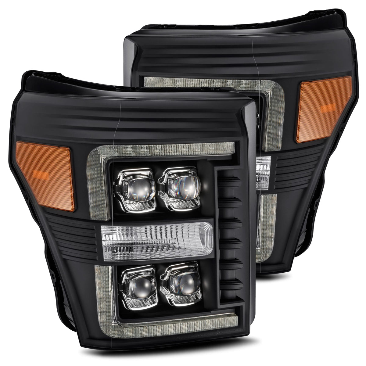 11-16 Ford Super Duty NOVA-Series LED Projector Headlights Black - Backordered