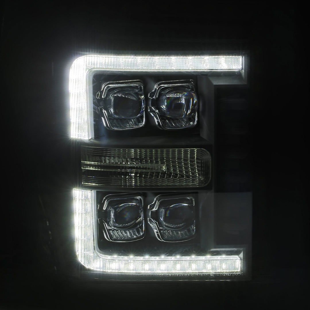 11-16 Ford Super Duty NOVA-Series LED Projector Headlights Chrome