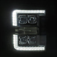 11-16 Ford Super Duty NOVA-Series LED Projector Headlights Black - Backordered