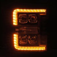 11-16 Ford Super Duty NOVA-Series LED Projector Headlights Alpha-Black - Backordered