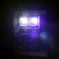 11-16 Ford Super Duty NOVA-Series LED Projector Headlights Alpha-Black - Backordered