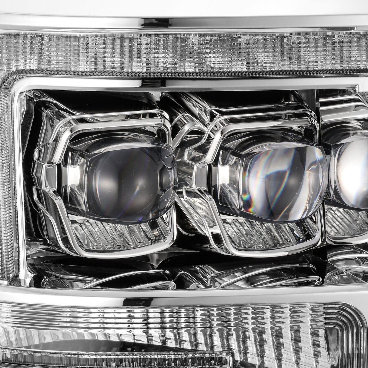 11-16 Ford Super Duty NOVA-Series LED Projector Headlights Chrome