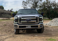 11-16 Ford Super Duty NOVA-Series LED Projector Headlights Alpha-Black - Backordered