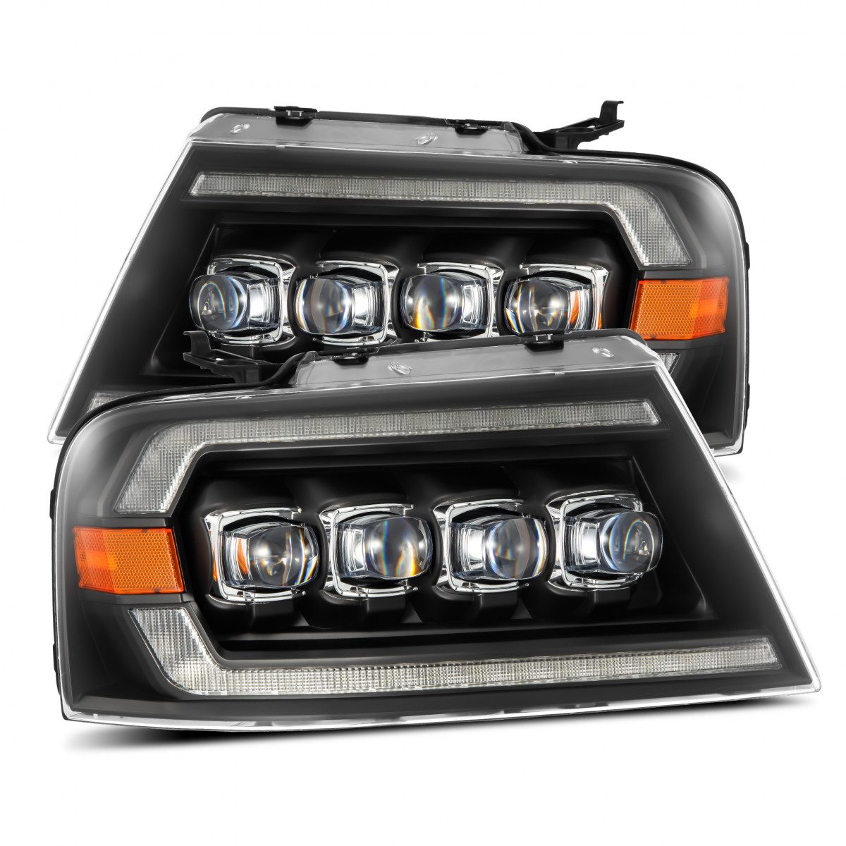 04-08 Ford F150 / 06-08 Lincoln Mark LT NOVA-Series LED Projector Headlights Black