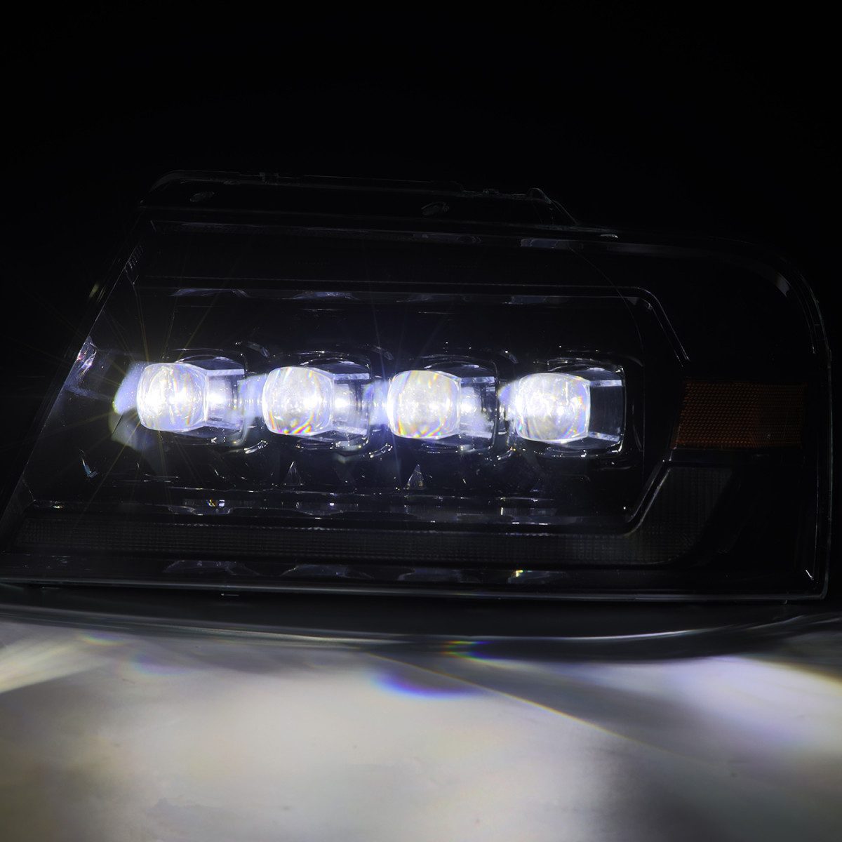 04-08 Ford F150 / 06-08 Lincoln Mark LT NOVA-Series LED Projector Headlights Alpha-Black