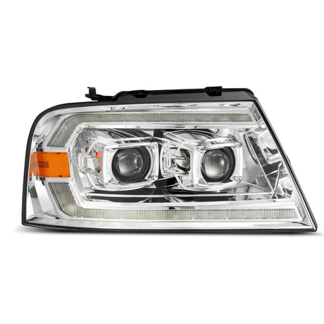 04-08 Ford F150 / 06-08 Lincoln Mark LT LUXX-Series LED Projector Headlights Chrome