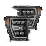 21-23 Ford F150 / 21-23 Ford F150 Raptor NOVA-Series LED Projector Headlights Black