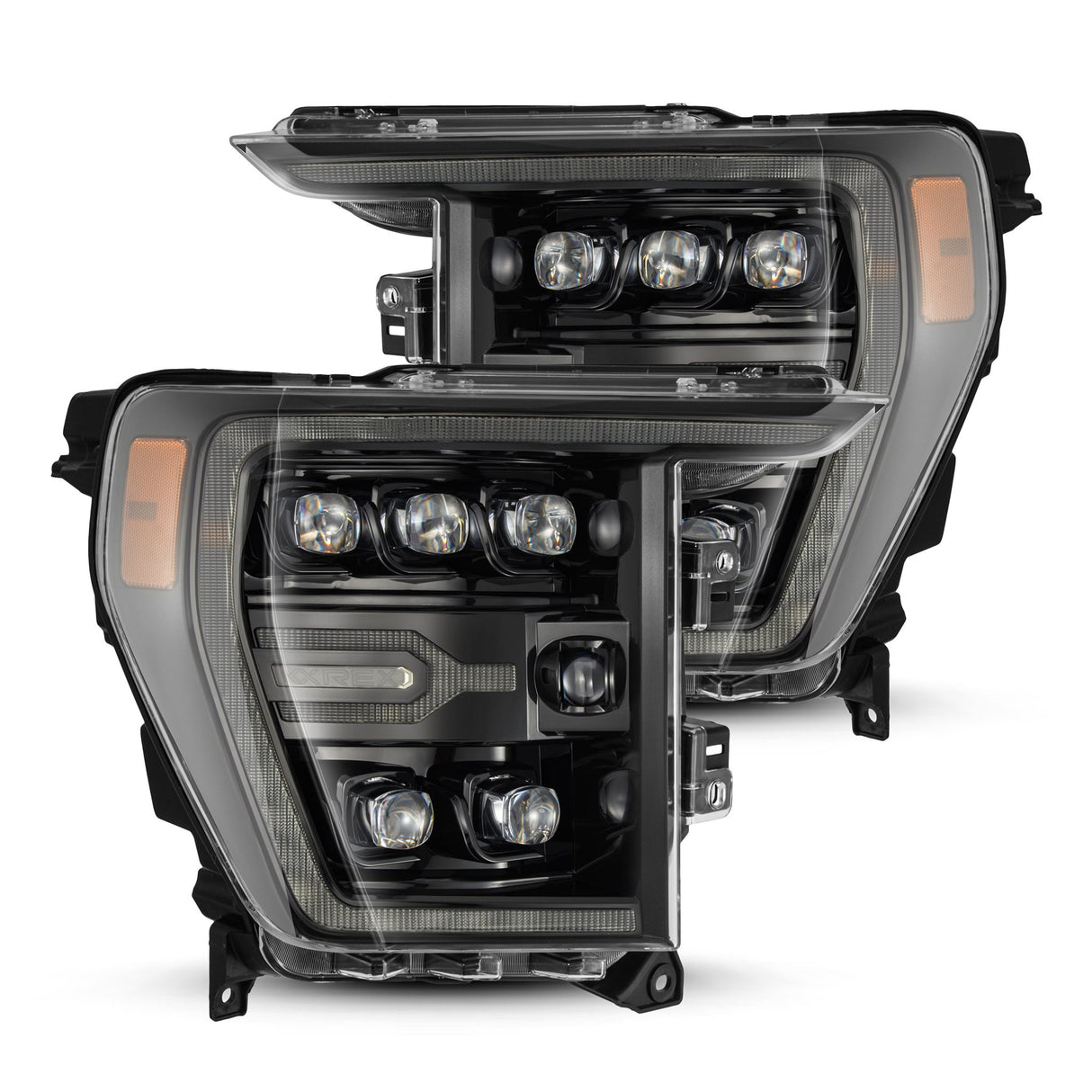 21-23 Ford F150 / 21-23 Ford F150 Raptor NOVA-Series LED Projector Headlights Alpha-Black