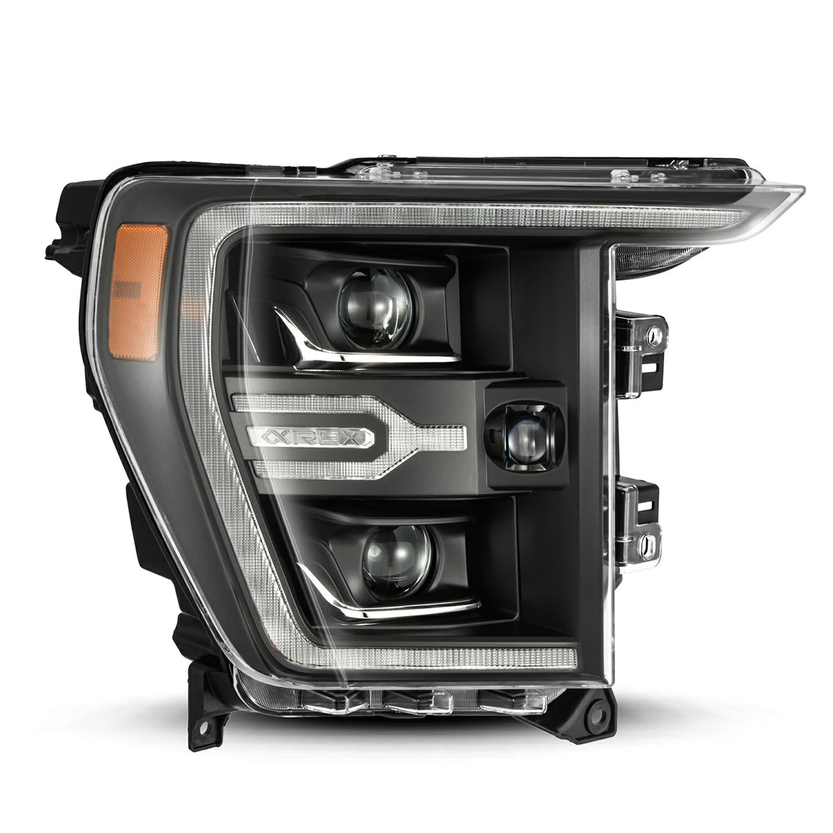 21-23 Ford F150 / 21-23 Ford F150 Raptor LUXX-Series LED Projector Headlights Alpha-Black